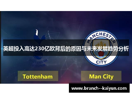 英超投入高达230亿欧背后的原因与未来发展趋势分析